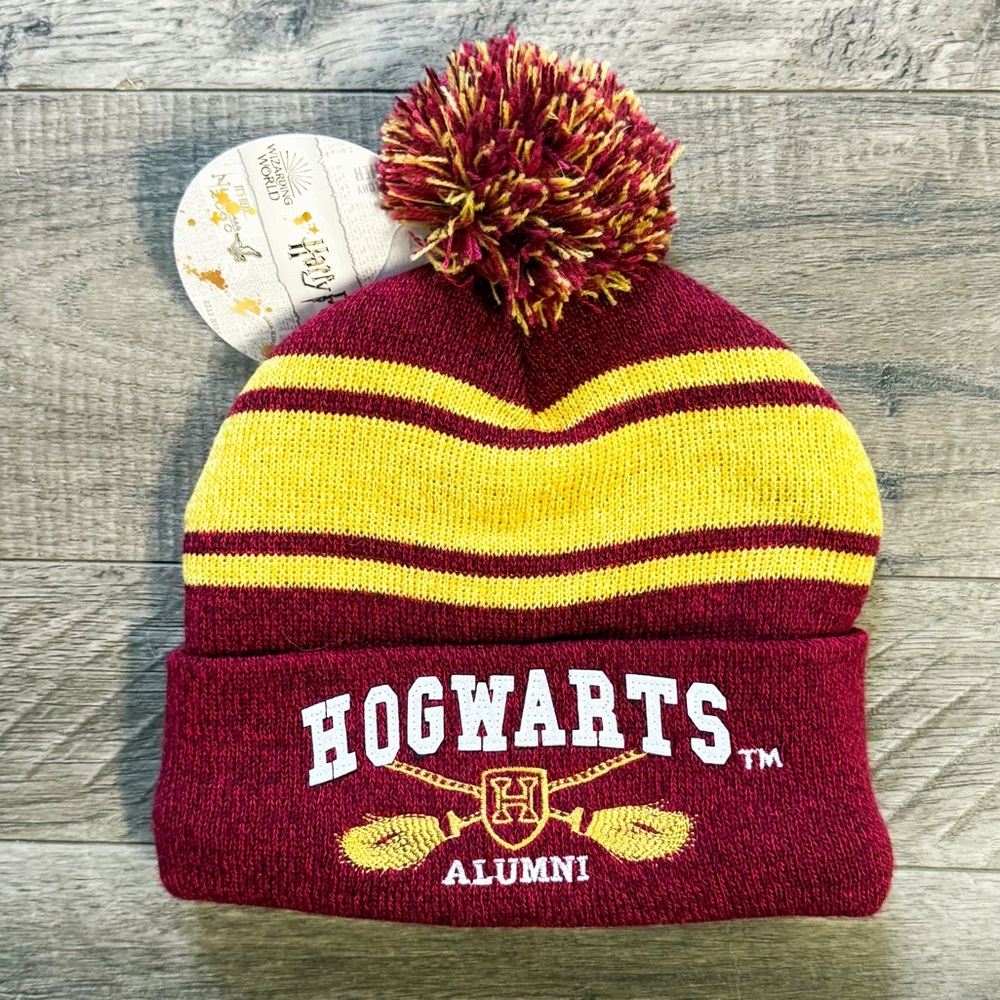 Hogwarts Alumni Gryffindor Maroon and Yellow Beanie | Kid’s Size | NWT
